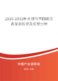 2026-2032年全球與中國差壓表發(fā)展現(xiàn)狀及前景分析
