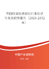 中國硅凝膠疤痕貼行業(yè)現狀與發(fā)展趨勢報告(2026-2032年) 中國硅凝膠疤痕貼行業(yè)現狀與發(fā)展趨勢報告(2026-2032年)