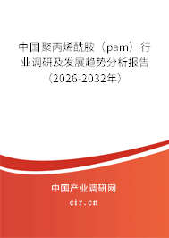 中國聚丙烯酰胺（pam）行業(yè)調研及發(fā)展趨勢分析報告（2026-2032年）