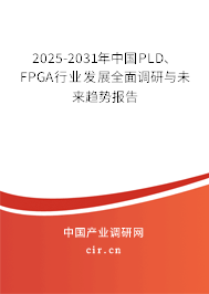 2025-2031年中國(guó)PLD、FPGA行業(yè)發(fā)展全面調(diào)研與未來(lái)趨勢(shì)報(bào)告