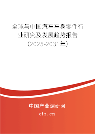 全球與中國汽車車身零件行業(yè)研究及發(fā)展趨勢報告（2025-2031年）