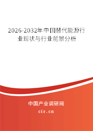 2026-2032年中國替代能源行業(yè)現(xiàn)狀與行業(yè)前景分析 2026-2032年中國替代能源行業(yè)現(xiàn)狀與行業(yè)前景分析