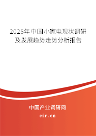 2025年中國小家電現(xiàn)狀調(diào)研及發(fā)展趨勢(shì)走勢(shì)分析報(bào)告