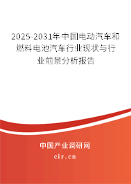 2025-2031年中國(guó)電動(dòng)汽車和燃料電池汽車行業(yè)現(xiàn)狀與行業(yè)前景分析報(bào)告 2025-2031年中國(guó)電動(dòng)汽車和燃料電池汽車行業(yè)現(xiàn)狀與行業(yè)前景分析報(bào)告