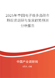 2024年中國(guó)電子級(jí)多晶硅市場(chǎng)現(xiàn)狀調(diào)研與發(fā)展趨勢(shì)預(yù)測(cè)分析報(bào)告 2024年中國(guó)電子級(jí)多晶硅市場(chǎng)現(xiàn)狀調(diào)研與發(fā)展趨勢(shì)預(yù)測(cè)分析報(bào)告