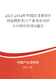 2025-2031年中國京津冀城市群戰(zhàn)略性新興產(chǎn)業(yè)發(fā)展調(diào)研與市場前景預(yù)測報(bào)告 2025-2031年中國京津冀城市群戰(zhàn)略性新興產(chǎn)業(yè)發(fā)展調(diào)研與市場前景預(yù)測報(bào)告
