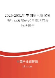 2025-2031年中國空氣霧化噴嘴行業(yè)發(fā)展研究與市場前景分析報告