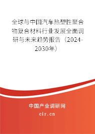全球與中國汽車熱塑性聚合物復合材料行業(yè)發(fā)展全面調(diào)研與未來趨勢報告(2024-2030年) 全球與中國汽車熱塑性聚合物復合材料行業(yè)發(fā)展全面調(diào)研與未來趨勢報告(2024-2030年)