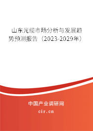山東光纜市場分析與發(fā)展趨勢預(yù)測報(bào)告(2023-2029年) 山東光纜市場分析與發(fā)展趨勢預(yù)測報(bào)告(2023-2029年)