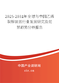 2025-2031年全球與中國乙烯裂解裝置行業(yè)發(fā)展研究及前景趨勢分析報告