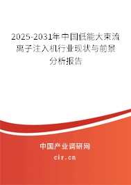 2025-2031年中國低能大束流離子注入機(jī)行業(yè)現(xiàn)狀與前景分析報告