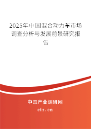 2025年中國(guó)混合動(dòng)力車市場(chǎng)調(diào)查分析與發(fā)展前景研究報(bào)告