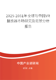 2025-2031年全球與中國VR播放器市場研究及前景分析報(bào)告
