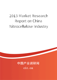 2013 Market Research Report on China Nitrocellulose Industry 2013 Market Research Report on China Nitrocellulose Industry