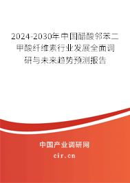 2024-2030年中國醋酸鄰苯二甲酸纖維素行業(yè)發(fā)展全面調(diào)研與未來趨勢預(yù)測報告