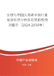全球與中國頭孢呋辛鈉行業(yè)發(fā)展現(xiàn)狀分析及前景趨勢預測報告（2024-2030年）