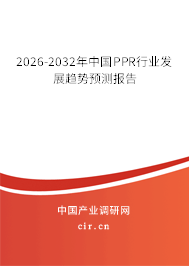 2025-2031年中國PPR行業(yè)發(fā)展趨勢預(yù)測報告