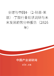 全球與中國(guó)4-（2-硝基-苯基）-丁酸行業(yè)現(xiàn)狀調(diào)研與未來(lái)發(fā)展趨勢(shì)分析報(bào)告（2026年）
