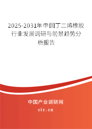 2025-2031年中國丁二烯橡膠行業(yè)發(fā)展調(diào)研與前景趨勢分析報告