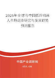 2024年全球與中國弧焊機器人市場調(diào)查研究與發(fā)展趨勢預測報告