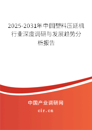 2025-2031年中國(guó)塑料壓延機(jī)行業(yè)深度調(diào)研與發(fā)展趨勢(shì)分析報(bào)告