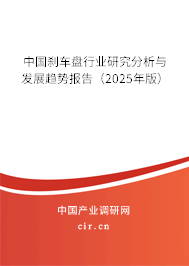 中國剎車盤行業(yè)研究分析與發(fā)展趨勢報告（2025年版）