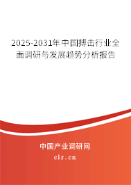 2025-2031年中國(guó)搏擊行業(yè)全面調(diào)研與發(fā)展趨勢(shì)分析報(bào)告