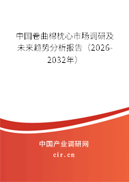 中國卷曲棉枕心市場調研及未來趨勢分析報告(2026-2032年) 中國卷曲棉枕心市場調研及未來趨勢分析報告(2026-2032年)