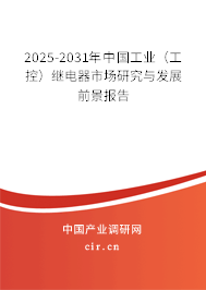 2025-2031年中國(guó)工業(yè)（工控）繼電器市場(chǎng)研究與發(fā)展前景報(bào)告