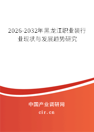 2026-2032年黑龍江職業(yè)裝行業(yè)現(xiàn)狀與發(fā)展趨勢研究