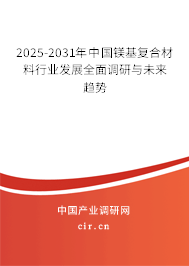2025-2031年中國(guó)鎂基復(fù)合材料行業(yè)發(fā)展全面調(diào)研與未來(lái)趨勢(shì) 2025-2031年中國(guó)鎂基復(fù)合材料行業(yè)發(fā)展全面調(diào)研與未來(lái)趨勢(shì)