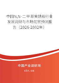 中國N,N-二甲基癸酰胺行業(yè)發(fā)展調(diào)研與市場前景預(yù)測(cè)報(bào)告(2026-2032年) 中國N,N-二甲基癸酰胺行業(yè)發(fā)展調(diào)研與市場前景預(yù)測(cè)報(bào)告(2026-2032年)