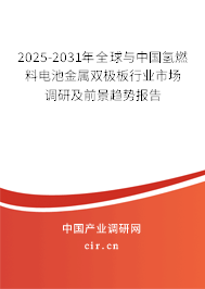 2025-2031年全球與中國氫燃料電池金屬雙極板行業(yè)市場調(diào)研及前景趨勢報告