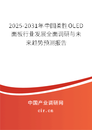 2025-2031年中國柔性OLED面板行業(yè)發(fā)展全面調(diào)研與未來趨勢預測報告 2025-2031年中國柔性OLED面板行業(yè)發(fā)展全面調(diào)研與未來趨勢預測報告