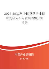 2025-2031年中國鐵路行業(yè)現(xiàn)狀調(diào)研分析與發(fā)展趨勢預(yù)測報告