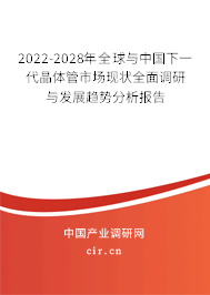 2022-2028年全球與中國下一代晶體管市場現(xiàn)狀全面調(diào)研與發(fā)展趨勢分析報告 2022-2028年全球與中國下一代晶體管市場現(xiàn)狀全面調(diào)研與發(fā)展趨勢分析報告