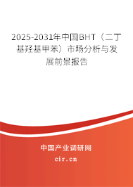 2025-2031年中國BHT（二丁基羥基甲苯）市場分析與發(fā)展前景報告