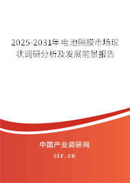2025-2031年電池隔膜市場現狀調研分析及發(fā)展前景報告