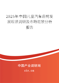 2025年中國(guó)兒童汽車(chē)座椅發(fā)展現(xiàn)狀調(diào)研及市場(chǎng)前景分析報(bào)告
