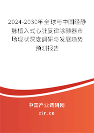2024-2030年全球與中國經(jīng)靜脈植入式心臟復(fù)律除顫器市場現(xiàn)狀深度調(diào)研與發(fā)展趨勢預(yù)測報告