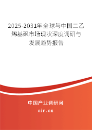 2025-2031年全球與中國(guó)二乙烯基砜市場(chǎng)現(xiàn)狀深度調(diào)研與發(fā)展趨勢(shì)報(bào)告