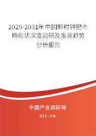 2025-2031年中國顆粒鉀肥市場現(xiàn)狀深度調(diào)研及發(fā)展趨勢分析報告