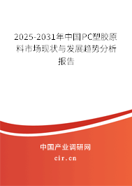 2025-2031年中國PC塑膠原料市場現(xiàn)狀與發(fā)展趨勢分析報告