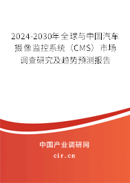 2024-2030年全球與中國汽車攝像監(jiān)控系統(tǒng)（CMS）市場調查研究及趨勢預測報告