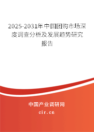 2025-2031年中國團購市場深度調(diào)查分析及發(fā)展趨勢研究報告 2025-2031年中國團購市場深度調(diào)查分析及發(fā)展趨勢研究報告