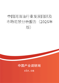 中國潤滑油行業(yè)發(fā)展回顧及市場前景分析報告（2026年版）