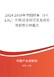 2024-2030年中國轎車（V≤1.0L）市場調(diào)查研究及發(fā)展前景趨勢分析報(bào)告