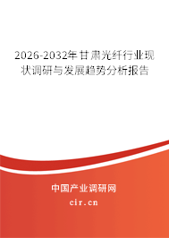 2026-2032年甘肅光纖行業(yè)現(xiàn)狀調(diào)研與發(fā)展趨勢分析報告 2026-2032年甘肅光纖行業(yè)現(xiàn)狀調(diào)研與發(fā)展趨勢分析報告