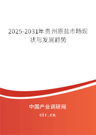2025-2031年貴州原鹽市場現(xiàn)狀與發(fā)展趨勢 2025-2031年貴州原鹽市場現(xiàn)狀與發(fā)展趨勢