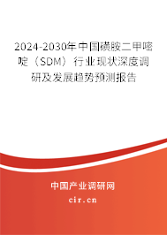 2024-2030年中國(guó)磺胺二甲嘧啶（SDM）行業(yè)現(xiàn)狀深度調(diào)研及發(fā)展趨勢(shì)預(yù)測(cè)報(bào)告